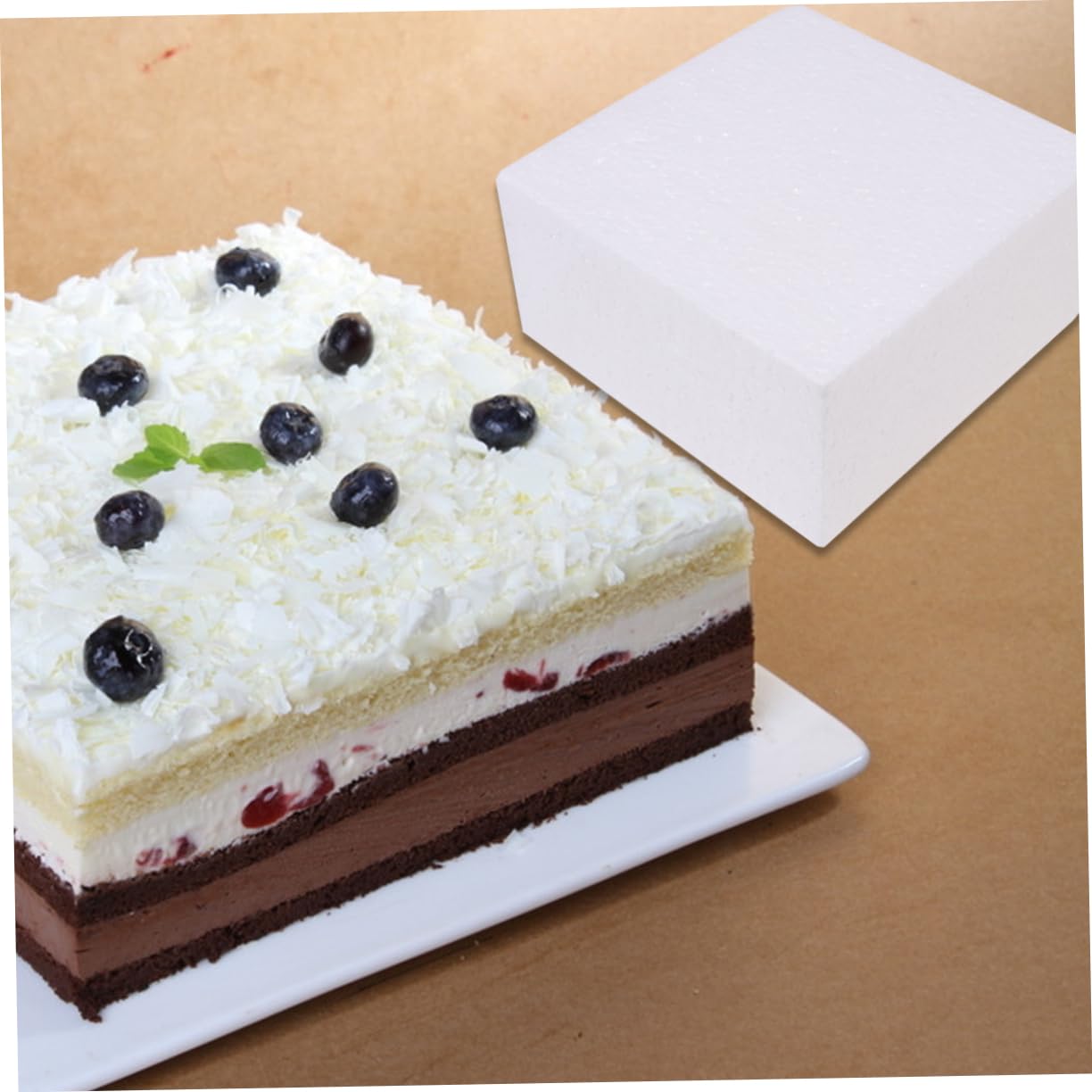 Moules à Gâteaux de Pratique en Écume, 24 Pièces, Blancs