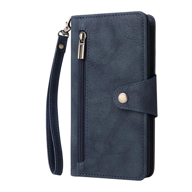 Étui de luxe Samsung S20 Plus en cuir bleu au design raffiné avec fermeture magnétique