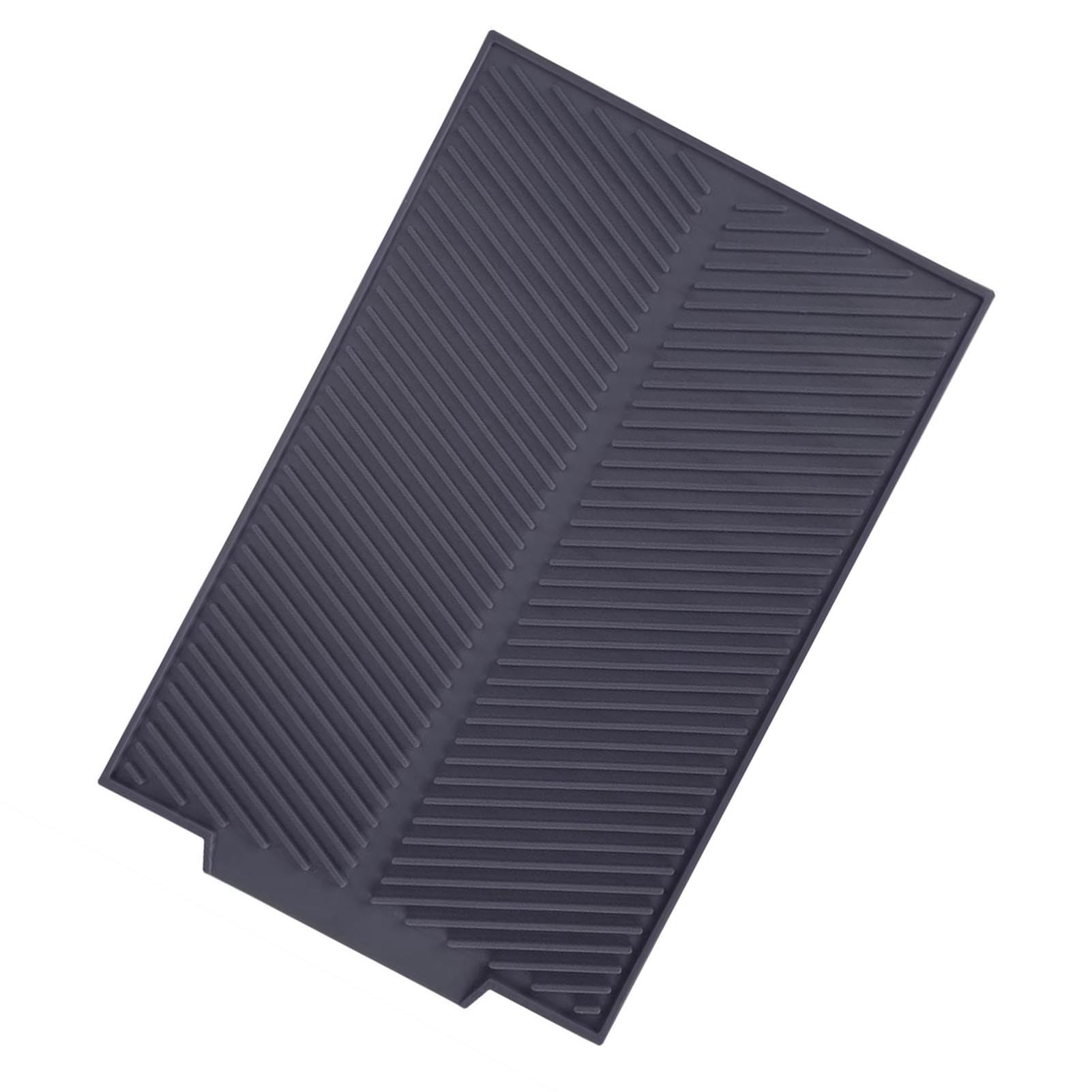 Bandeja Secado Utensilios Alfombrilla Drenaje Silicona 39x25 Cm - Para Platos, Antideslizante, Gris - Escurridor Cocina Alfombrilla Antideslizante Cocina