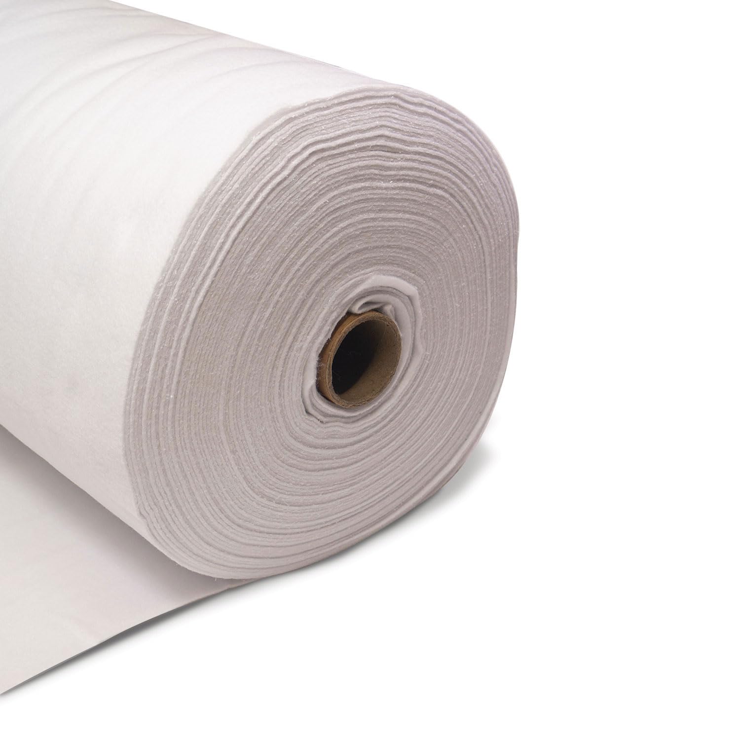 Acrylic Felt Fabric 60 Inch 150cm Wide - Sewing Craft Material - Black, White, Yellow, Green, Brown, Orange, Grey, Blue, Red, Pink, Purple - Felt Sheets for Crafting & Decorations(White, 5m)