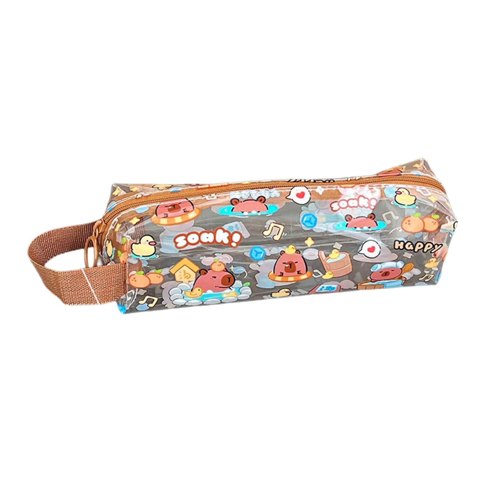 Jazuaiao Pencil Case Clear Pen Case Pencil Pouches Aesthetic Bag Pen Pouches Lovely Holders for Student Lovely Bag