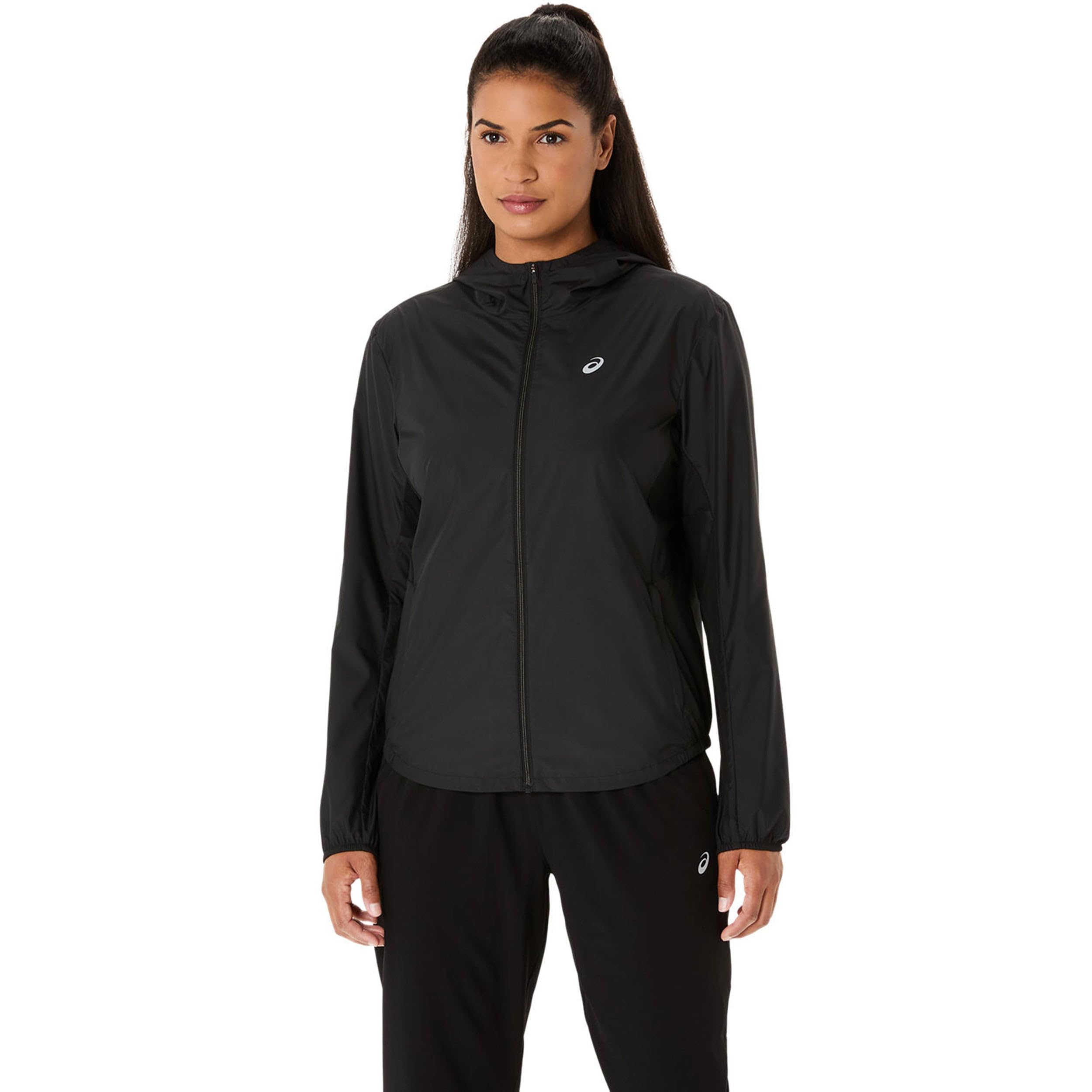 CORTAVIENTOS ASICS CORE JACKET NEGRO 2012D180-001 CHAQUETA RUNNING MUJER