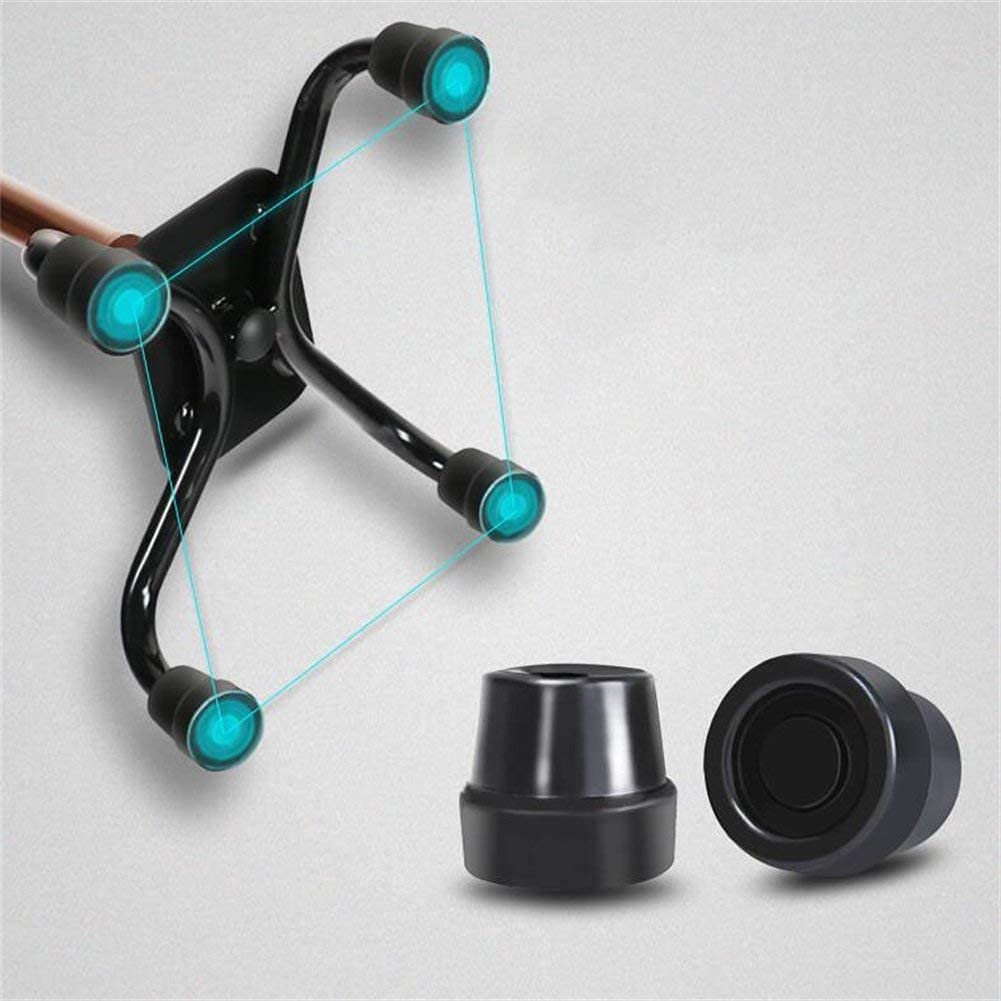 MObyat Andador para Ancianos,Muleta Plegable de Cuatro Patas, bastón para Caminar para Personas Mayores, bastón para Caminar de Acero Inoxidable de Cuatro pies de Espesor, muletas para Andador