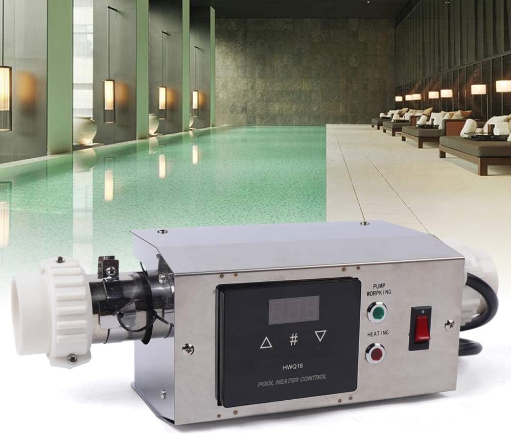 Calentador De Piscina De 3 Kw, Termostato, Calentador De Piscina, Calentador De Piscina Eléctrico, Termostato Heat Exer, Bomba De Calor De Baño, Ideal para Piscinas, Piscinas De SPA