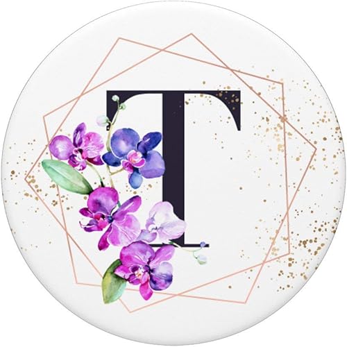 Miniatura 3 de Orchids Plants Flower - Soporte para teléfonos y tabletas, diseño de letra T, color blanco, Negro