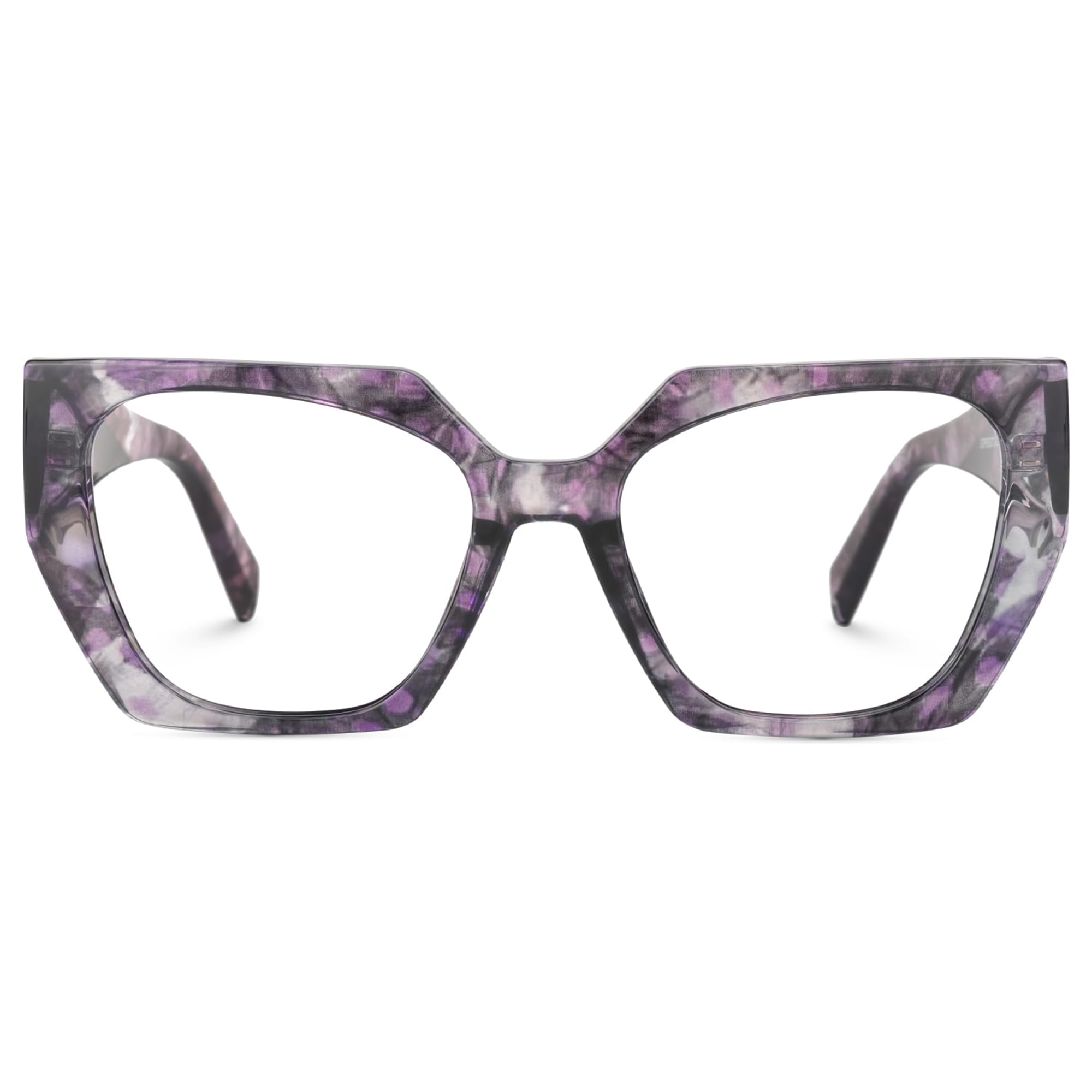 Zeelool Vintage Geometric Glasses Frame for Women with Non-prescription Clear Lens Sileidy ZJGP909372