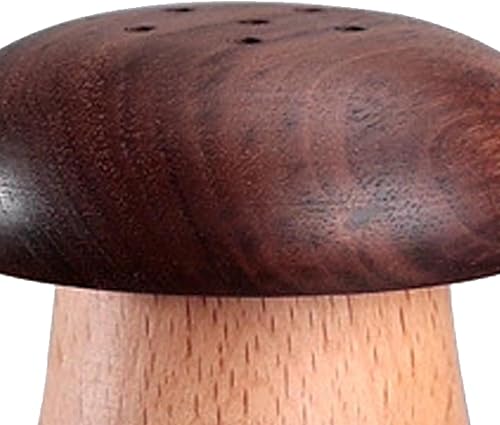 Miniatura 8 de TOPINCN Soporte para palillos de dientes, lindo recipiente de madera con forma de hongo para palillos de dientes, contenedor portátil para