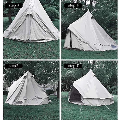 Tent, Waterdichte Dubbele Lagen Camping Indian Tipi Tent Kids Tent Camping Tent Glamping Tent Garden Tent Voor Alle Seizoenen Glamping - Afbeelding 6