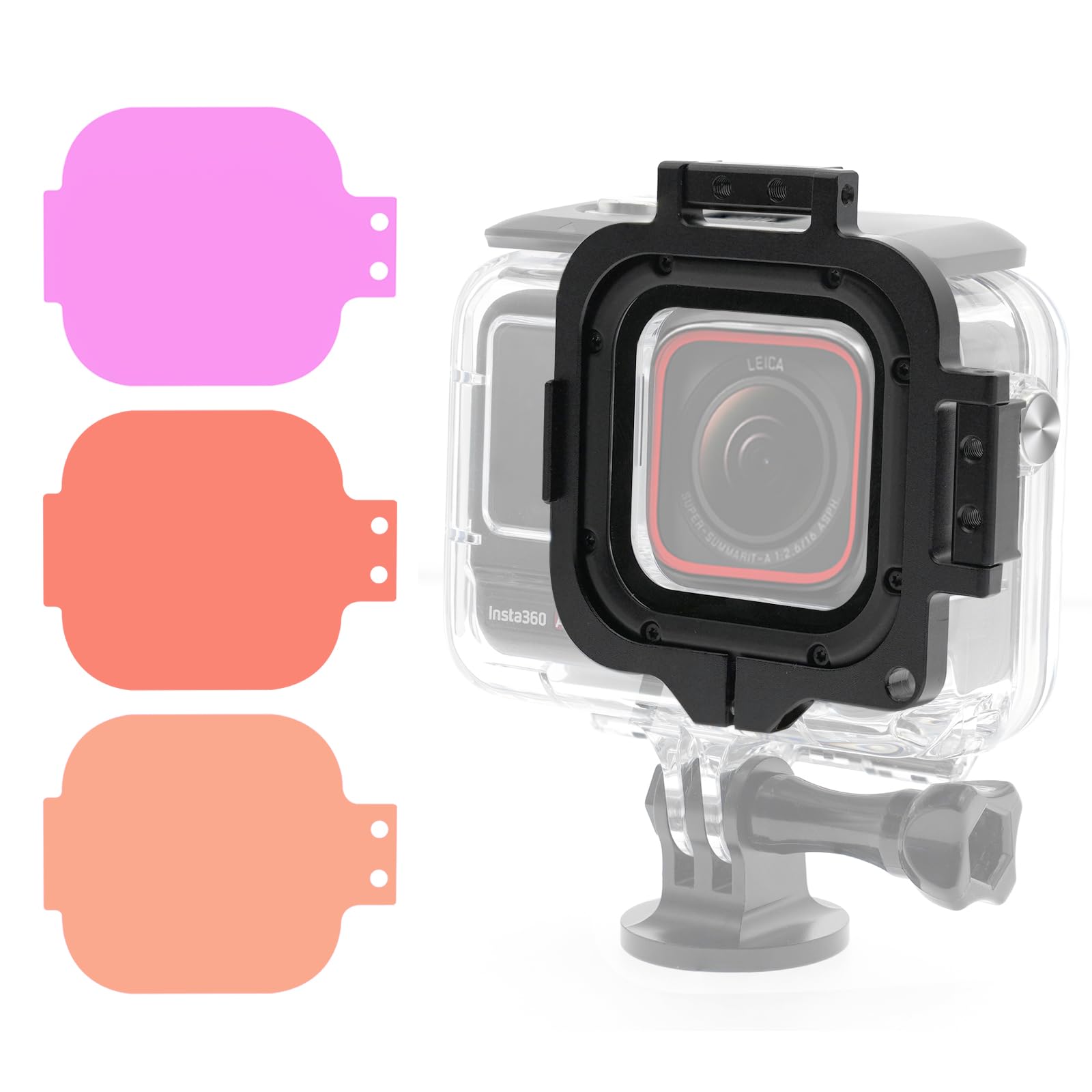 Nitescuba 3-Pack Tauchfilter Objektiv für Insta360 Ace Pro 1 Offizielle Unterwasser Dividing wasserdichte Gehäuse Schutzhülle
