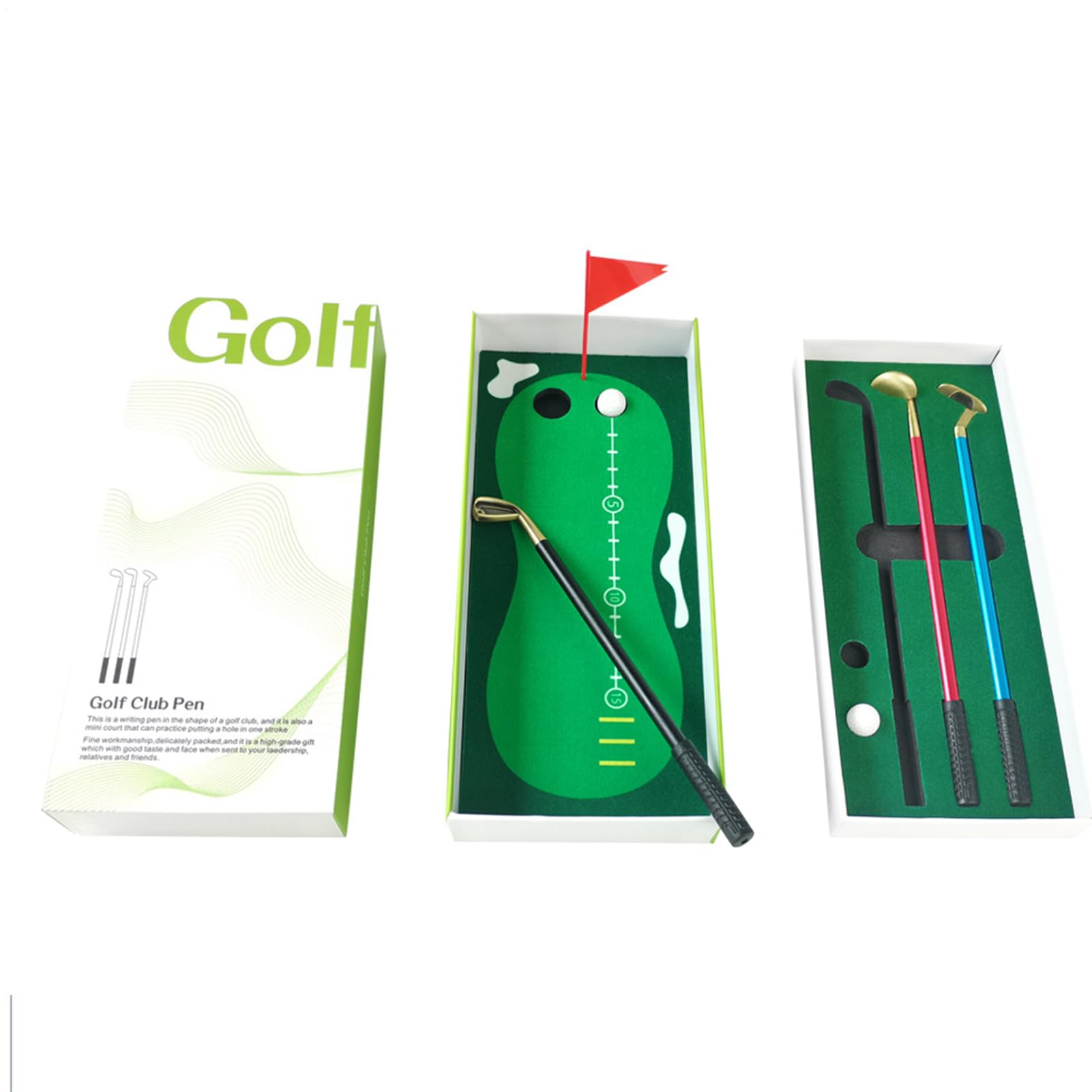 Ensemble de stylos batte de golf originaux pour bureau à domicile et école - 8