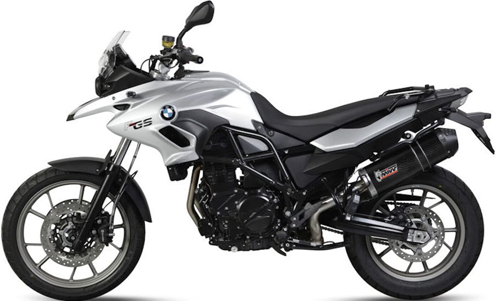 MIVV scarico oval carbonio compatibile con bmw f 700 gs 2017