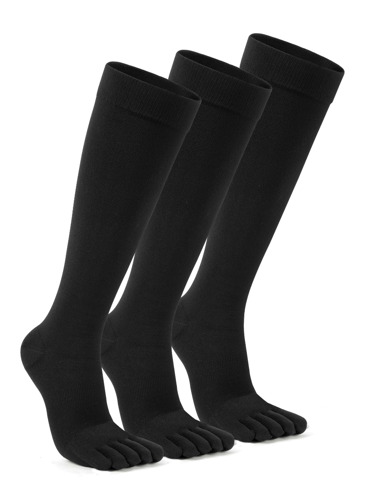 Compression Toe Socks for Men Women 15-20 mmHg for Long Hours Standing,Knee High Circulation Support Socks