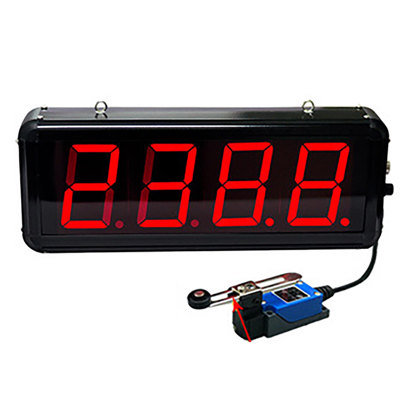 Contatore trasportatore digitale con display a 4 cifre, finecorsa, memoria di conteggio, regolazione della frequenza a 4 livelli per negozi e fabbriche