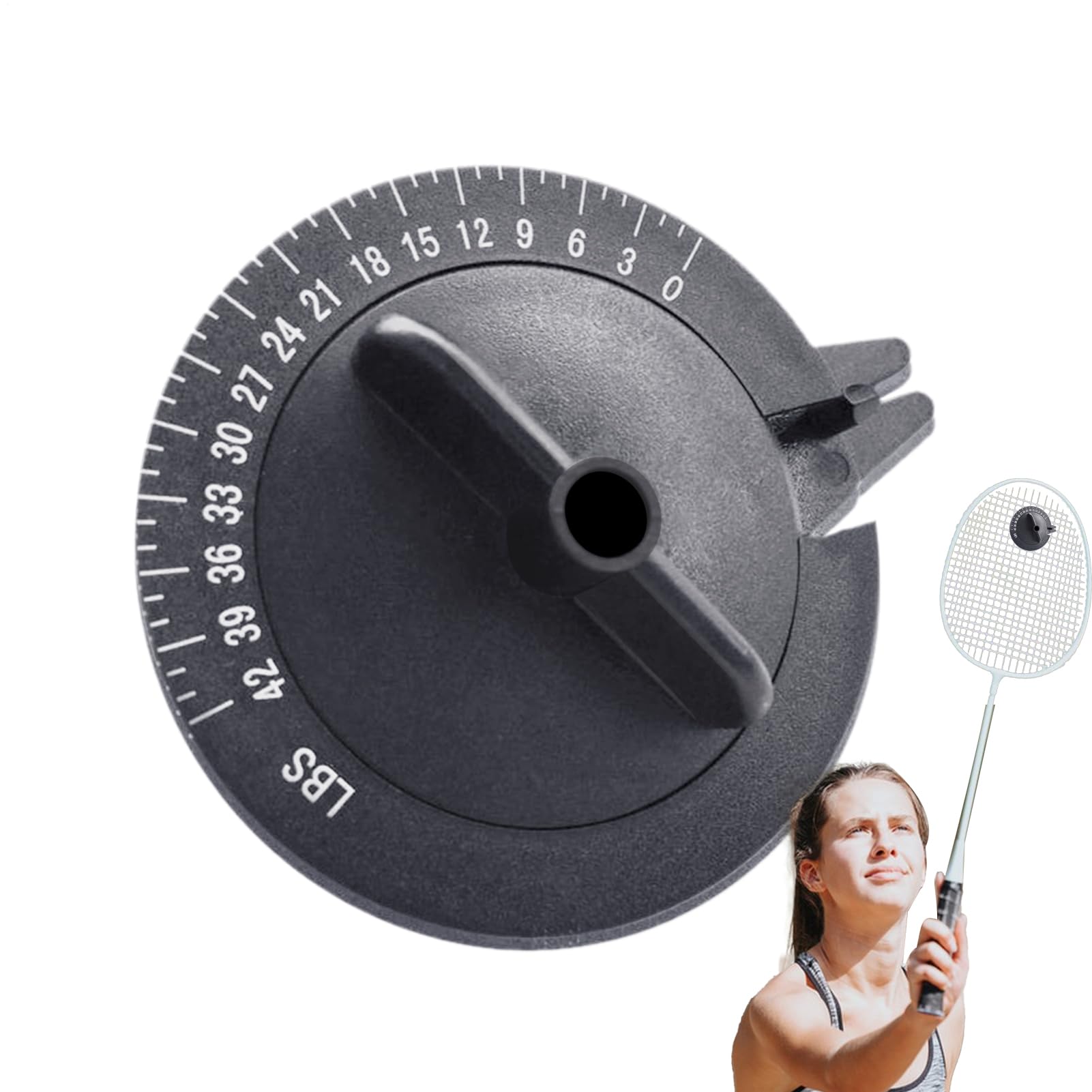 Schläger String Tester für Badminton - Handheld -Spannungsmessgeräte, tragbares Sportwerkzeug | Genauige String -Messgerät für Tenniskürbisspieler Männer Frauenausrüstung Kalibrierungsprüfer für Spiel