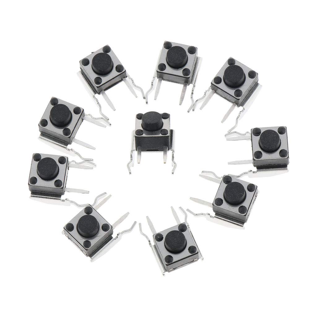 Gazechimp pour Les Contrôleurs Xbox One 360 ​​LB RB Shoulder Bumper Button Switch Tactile Switch 10x - Noir, comme décrit