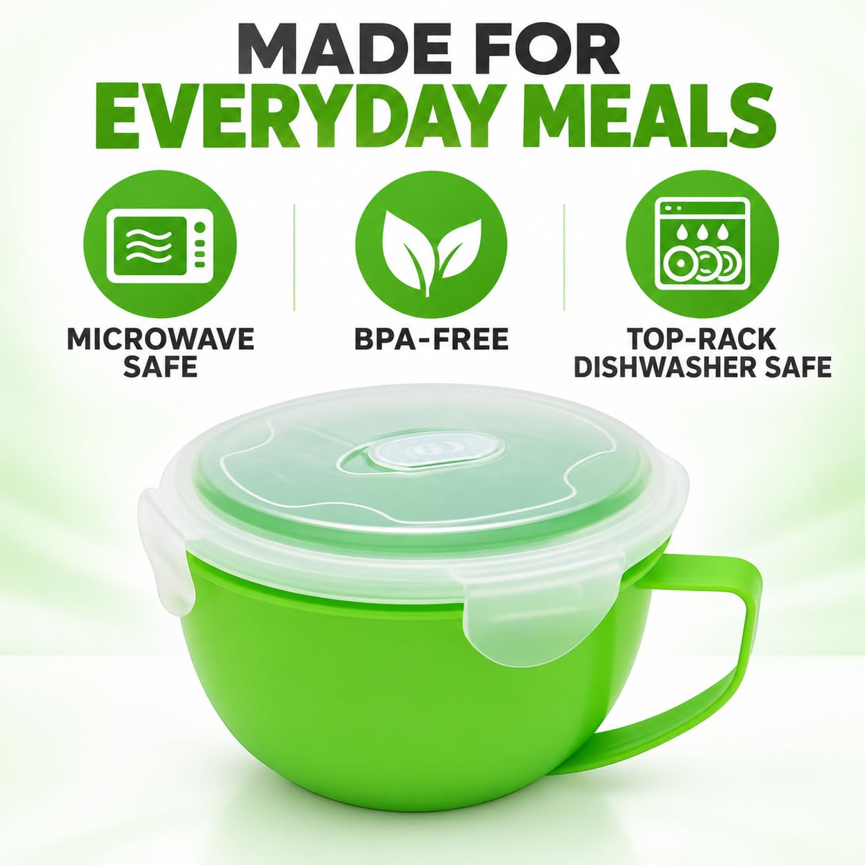 Microwave Soup Bowl - 31oz Ramen Cooker -7