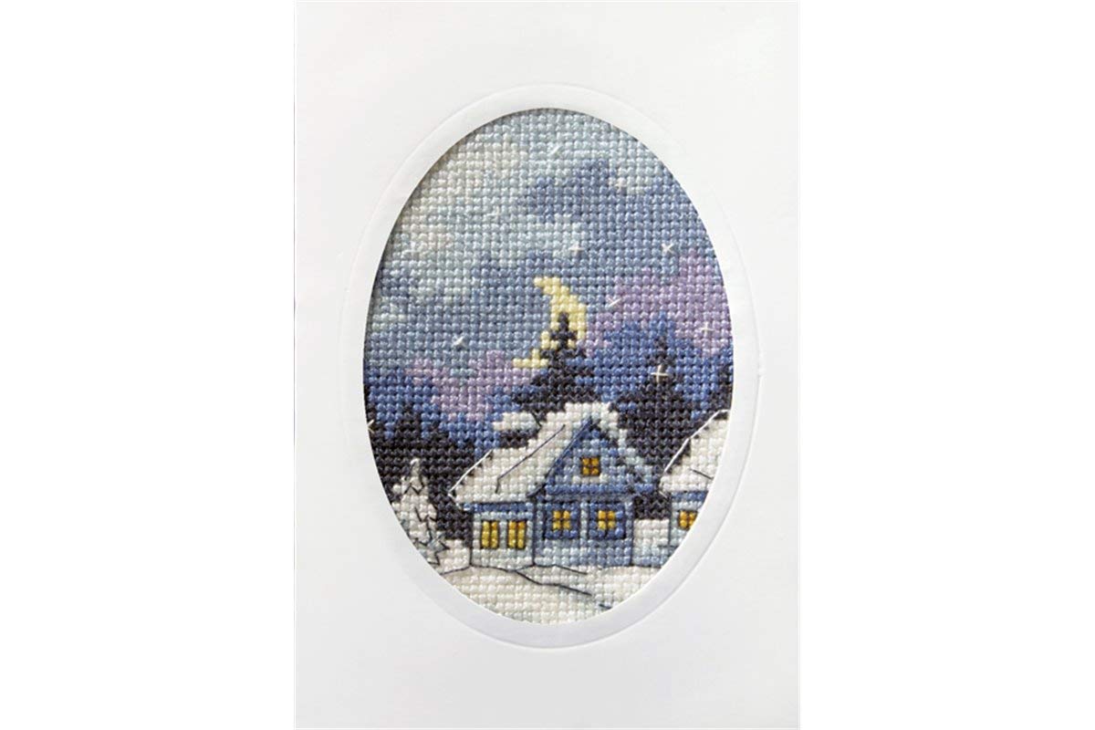 Orchidea Twilight Cottage Card Cross Stitch Kit