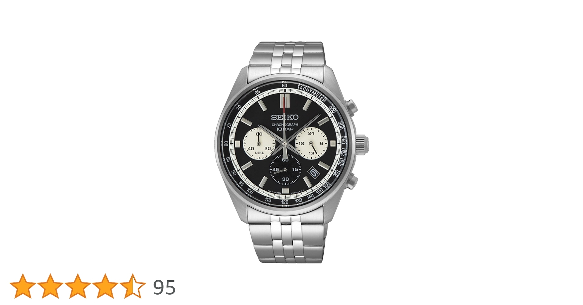 Amazon.co.jp: SEIKO QUARTZ クロノグラフ ステンレススチール バンド