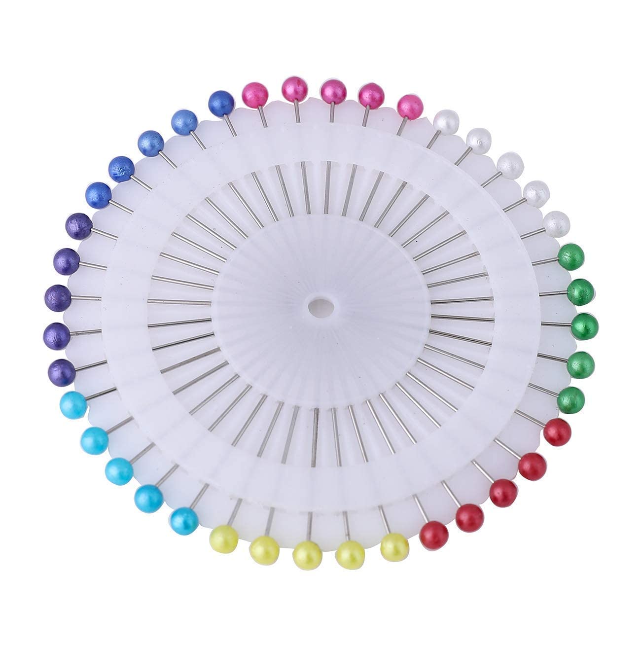 DIY Crafts Glass Head Pins Boxed for Dressmaker Use Art Sewing Jewelry Making Color Dressmaker Pins Pearlized Ball for Sewing Quilting (960, Multi-Colour) 3