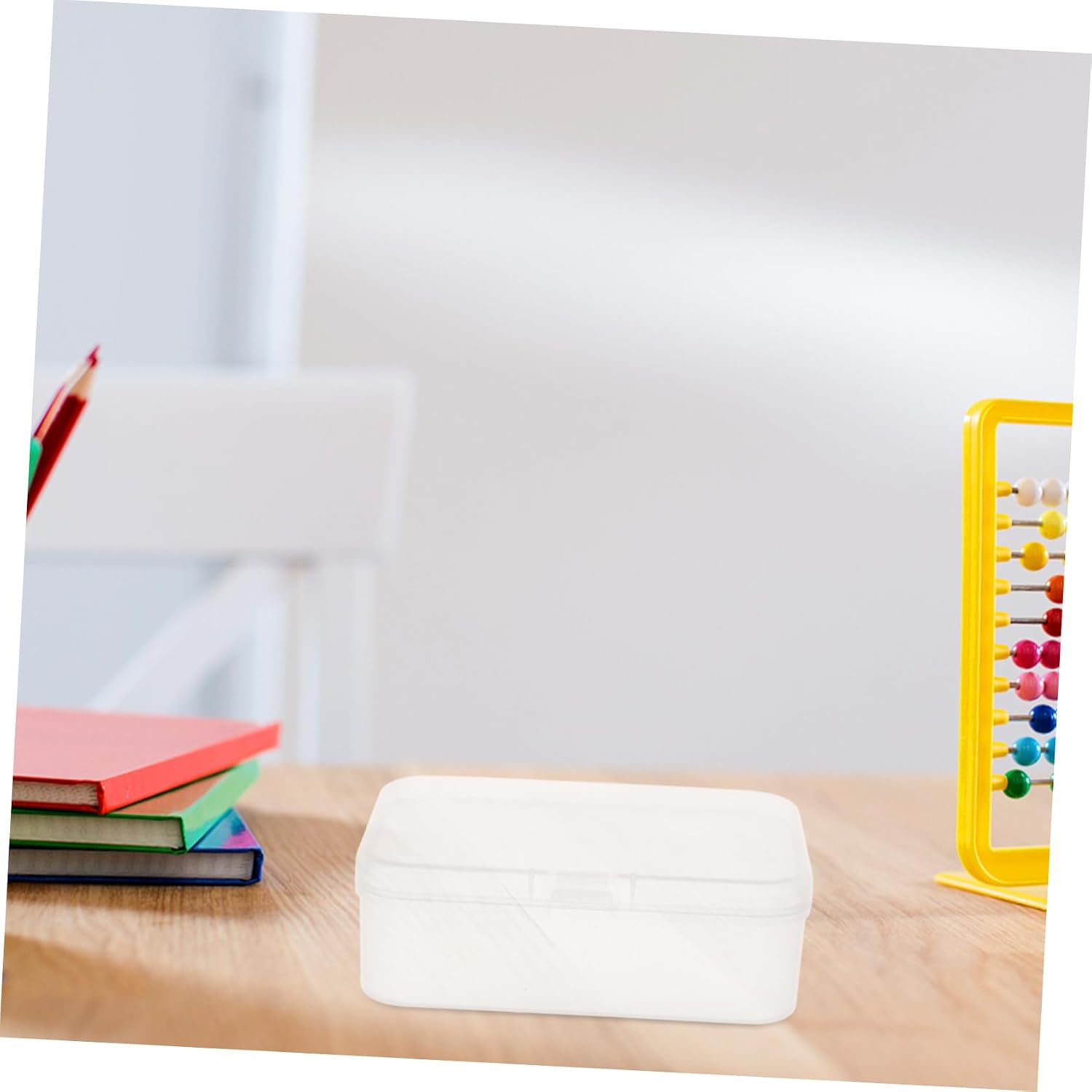 6pcs Mini Transparent Storage Box with Lid Clear Organizer for Trading Cards Business Cards and Items Compact and Stackable Plastic Containers for Travel and Home Use image 5
