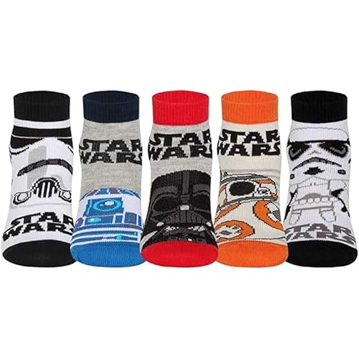 Supersox Ankle Disney Character Socks for Kids, Made with Breathable, Anti Odour & Moisture Absorbent Combed Cotton with a Extra Durable Welt, Ideal For All Day Wear (Pack Of 5)