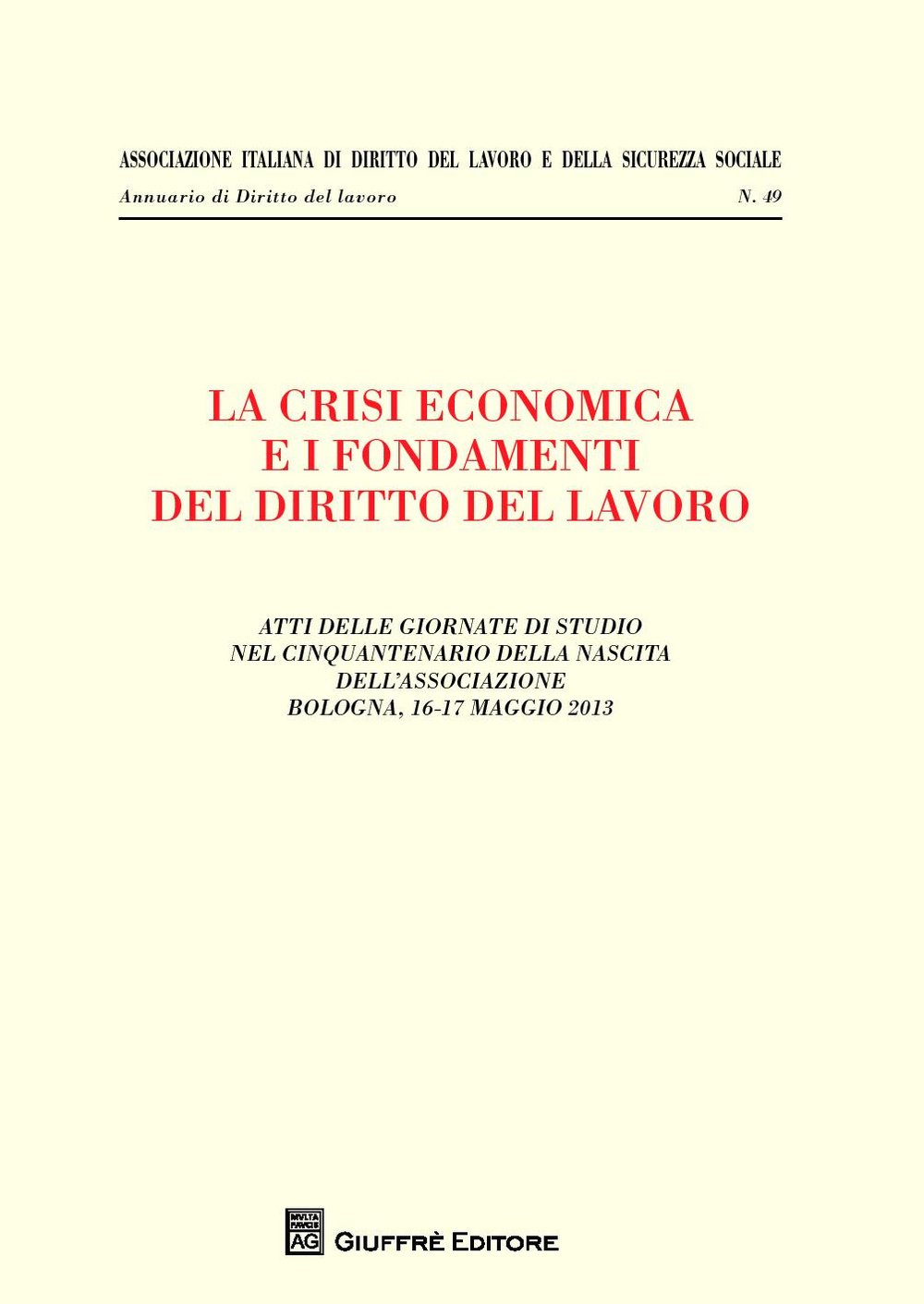 Crisi economica fondamenti diritto