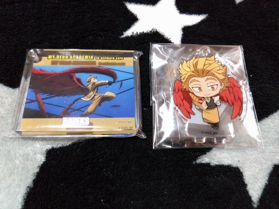 ホークス　アクリルスタンド　コロッタ　僕のヒーローアカデミア　アニメイト　カフェ 僕のヒーローアカデミア ホークス 努力 アクリル コロッタ