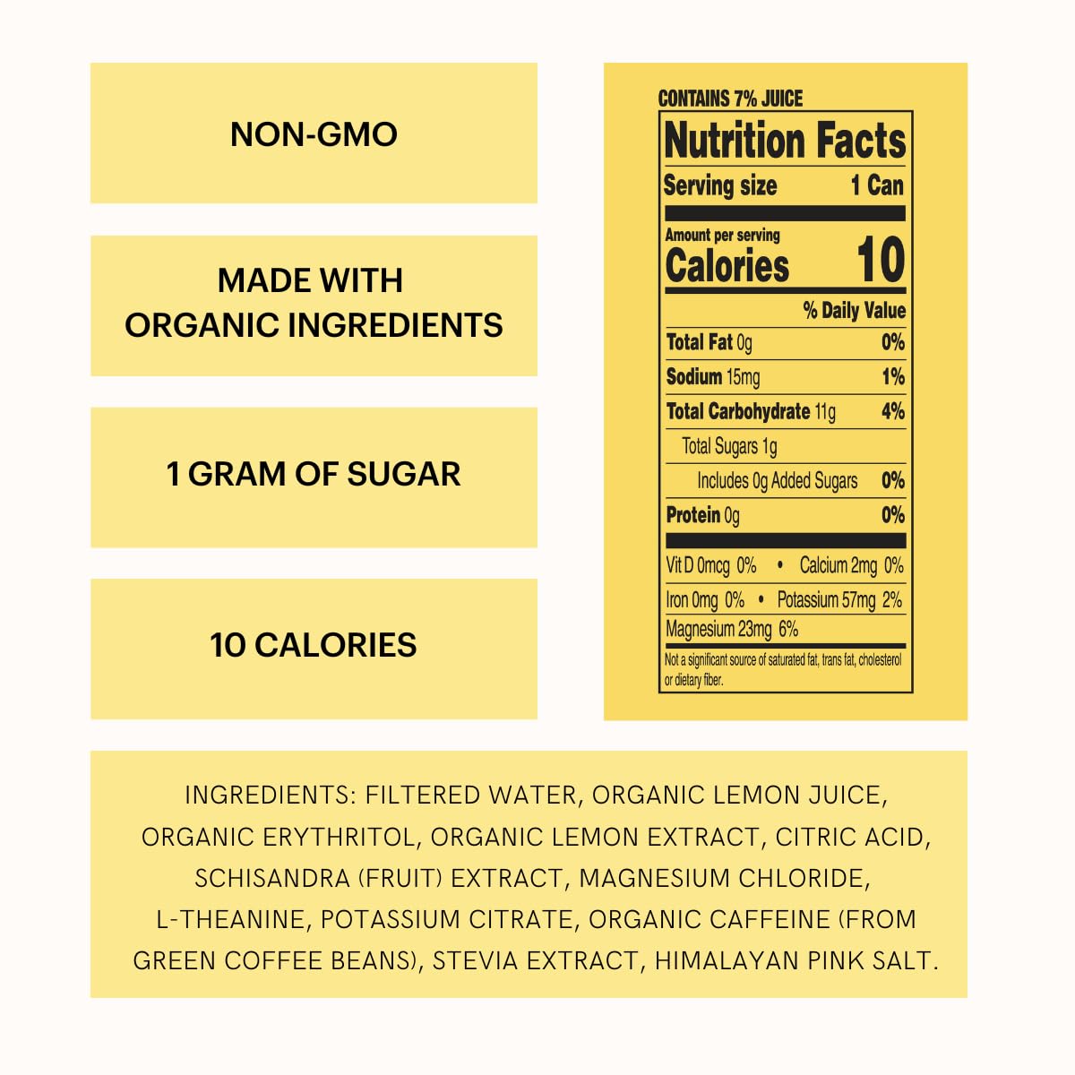 Heywell Sparkling Adaptogenic Water - Lime and Lemon Fizz Flavors (24 Total Cans - 12 of Each Flavor)