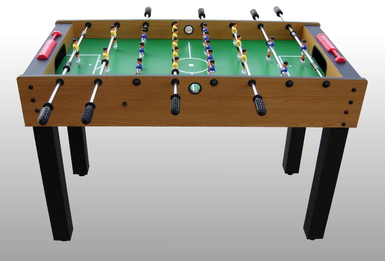 Calcio Balilla STADIO in Legno - Disponibile con Aste Telescopiche o Aste Uscenti, 123 cm x 63 cm x 82 cm per Bambini e Adulti, Completo di Accessori