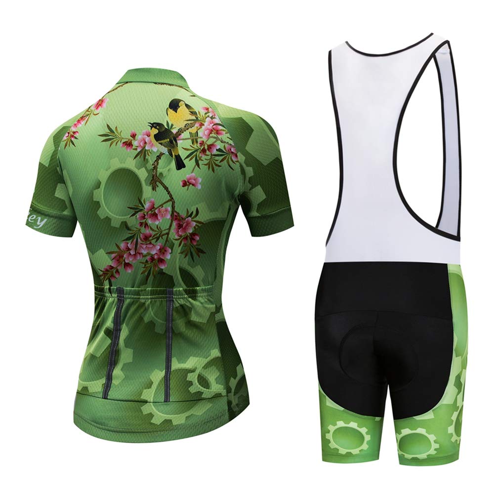 Set di maglia da ciclismo da donna, traspirante, imbottito, abbigliamento da ciclismo, abbigliamento estivo