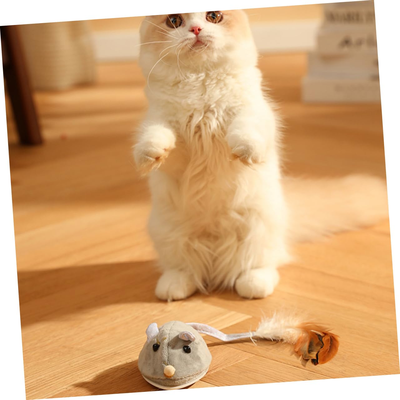 INOOMP 3 Piezas Juguete del Gato del Ratón Juguete Automático para Gatos Juguetes para Gatos y Ratones Felpa Ratón Recargable Interesante Juguete para Ratón Gato Plastico Abs USB