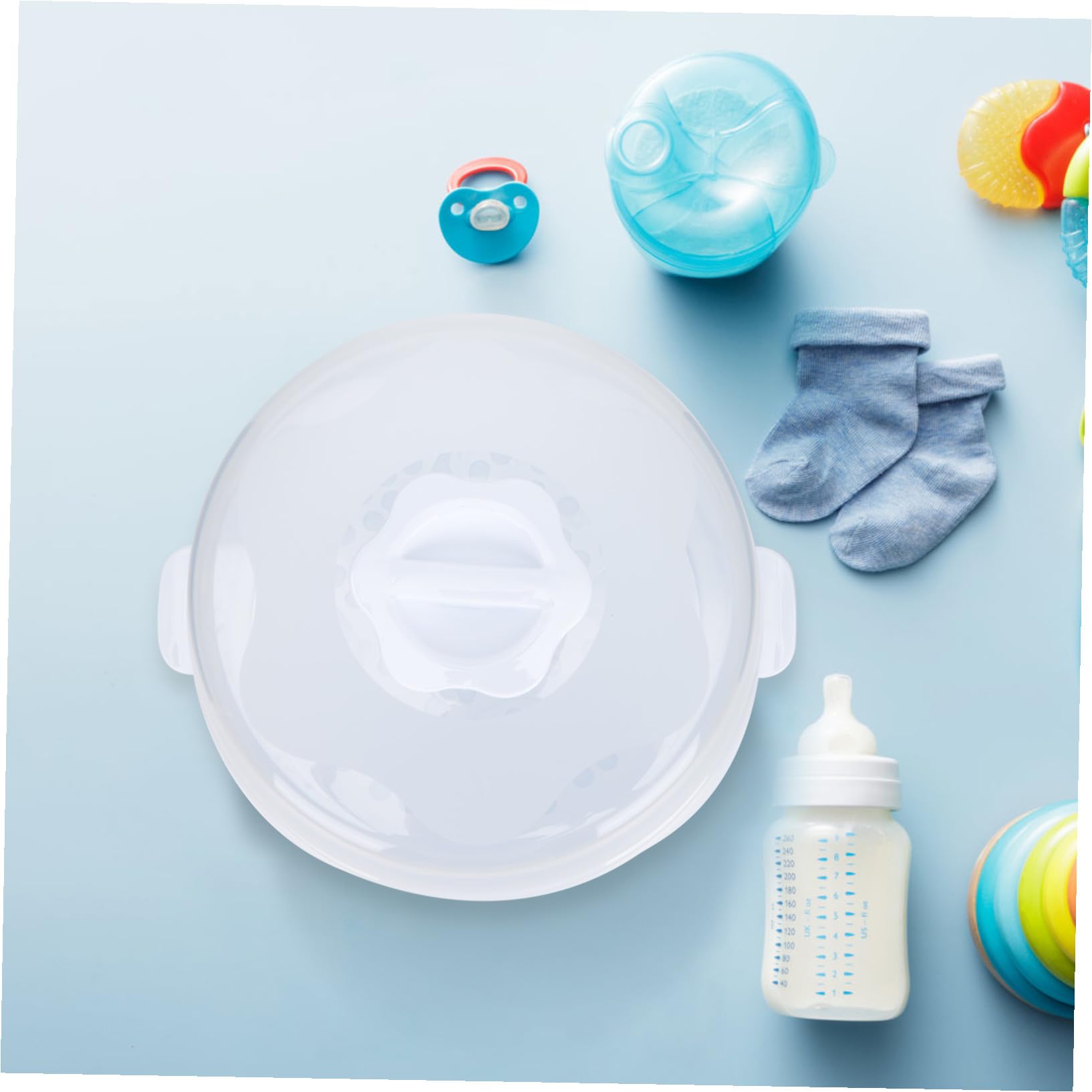 Caja Esterilizadora para Biberones de Microondas Pp Blanco