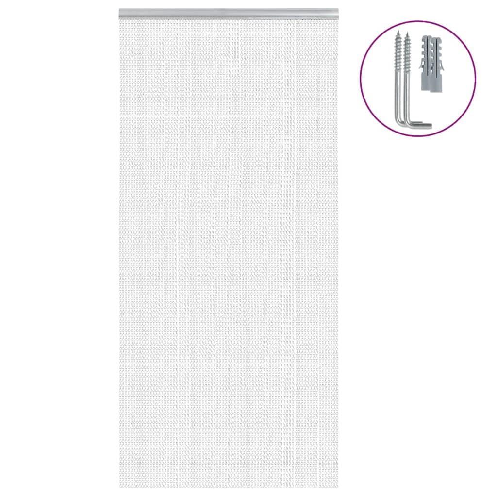 Generisch Türvorhang aus Ketten 100x226 cm Aluminium,Heim Garten,Dekoration,Fensterdrapierung,Fliegengitter-4010016