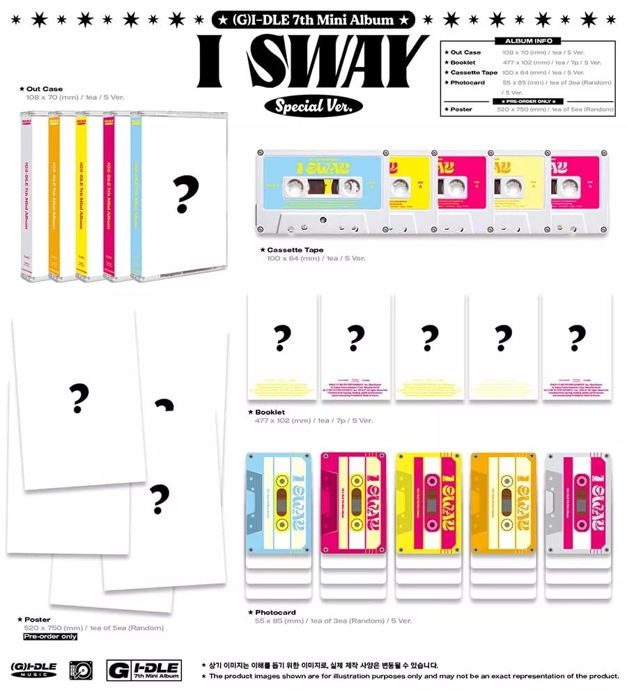 Mini album I-DLE I SWAY authentique scellé pour éviter les contrefaçons - 7