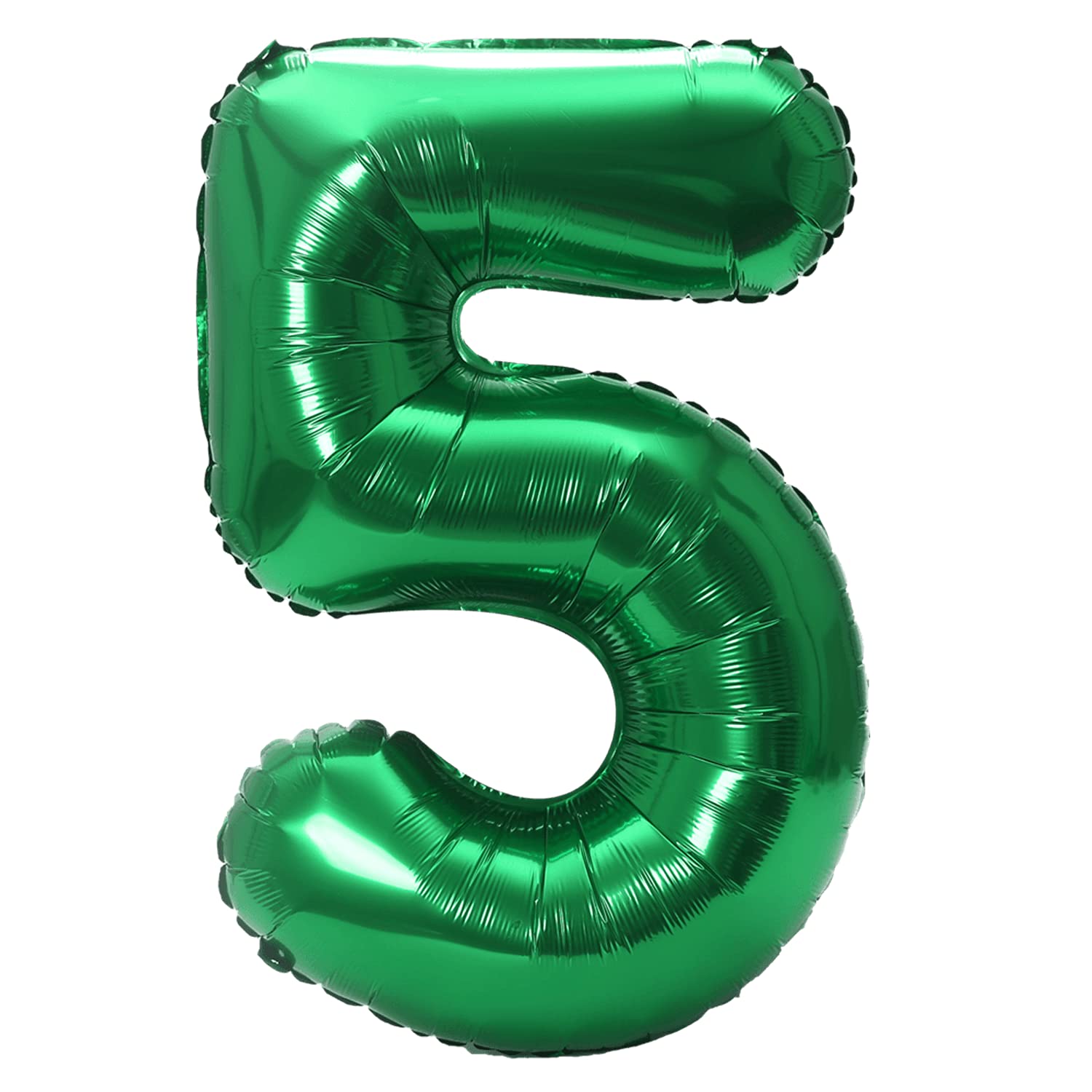 YPSelected 32 Inch Large Foil Helium Number Balloon Birthday Wedding Party 0-9 (Green, 5)