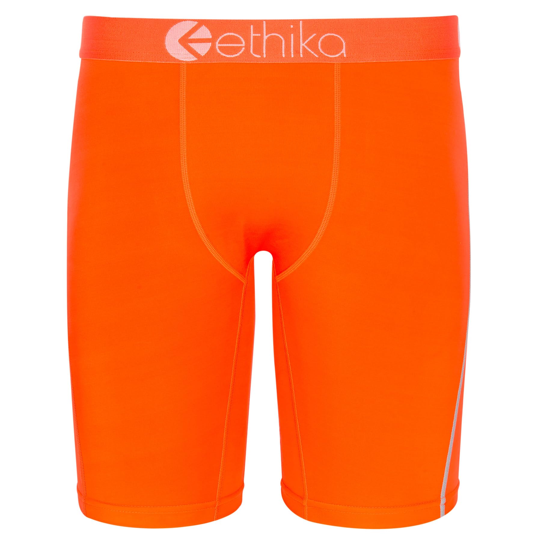 Ethika Mens SubZero Staple Boxer Brief | Neon Orange, Subzero Neon Orange, M