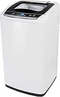 BLACK+DECKER BPWM09W 0.9 Cu. Ft. Portable Washer: 6.6 lb Capacity, 5 Cycles, Stainless Steel Tub, Apartment Friendly, White