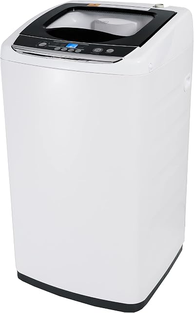 BLACK+DECKER Small Portable Washer, Washing Machine for Household Use, Portable Washer 0.9 Cu. Ft. with 5 Cycles, Transparent Lid & LED Display