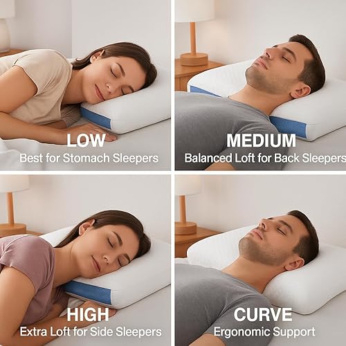 Miniatura 5 de Almohada Queen de felpa refrescante Curve