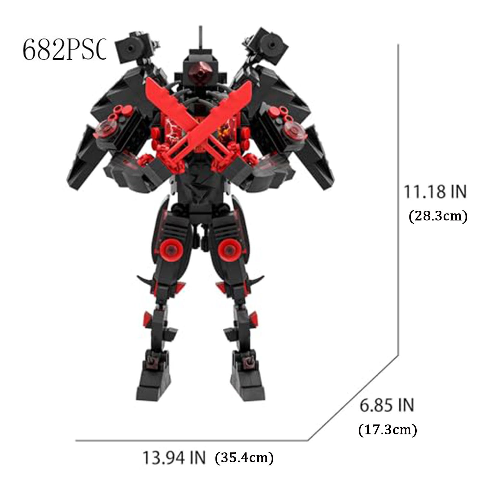 Amazon.co.jp: Skibidi トイビルディングセット タイタンクロックマン