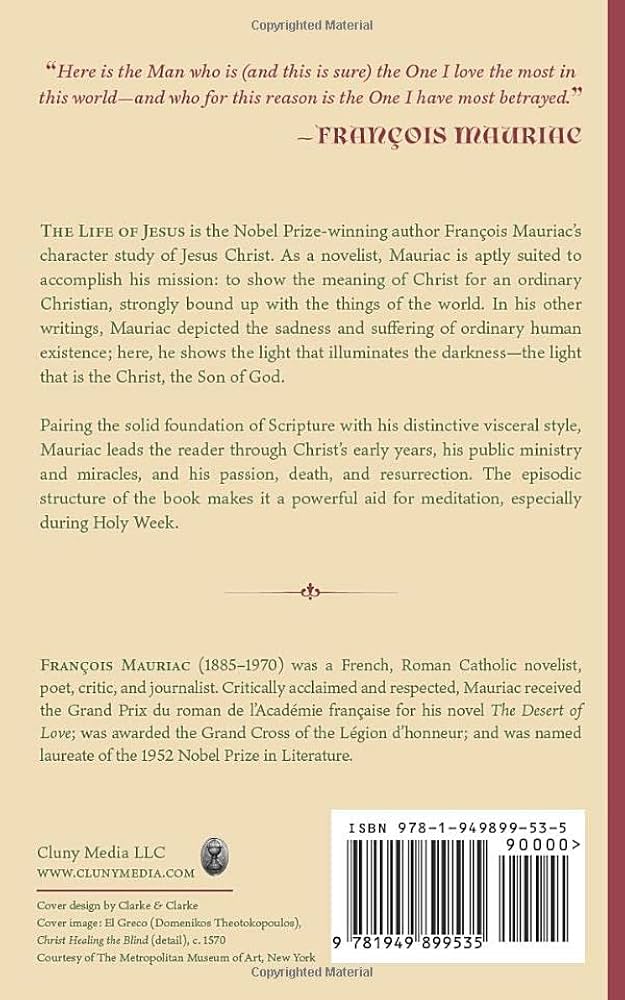 The Life of Jesus: Mauriac, François: 9781949899535: Amazon