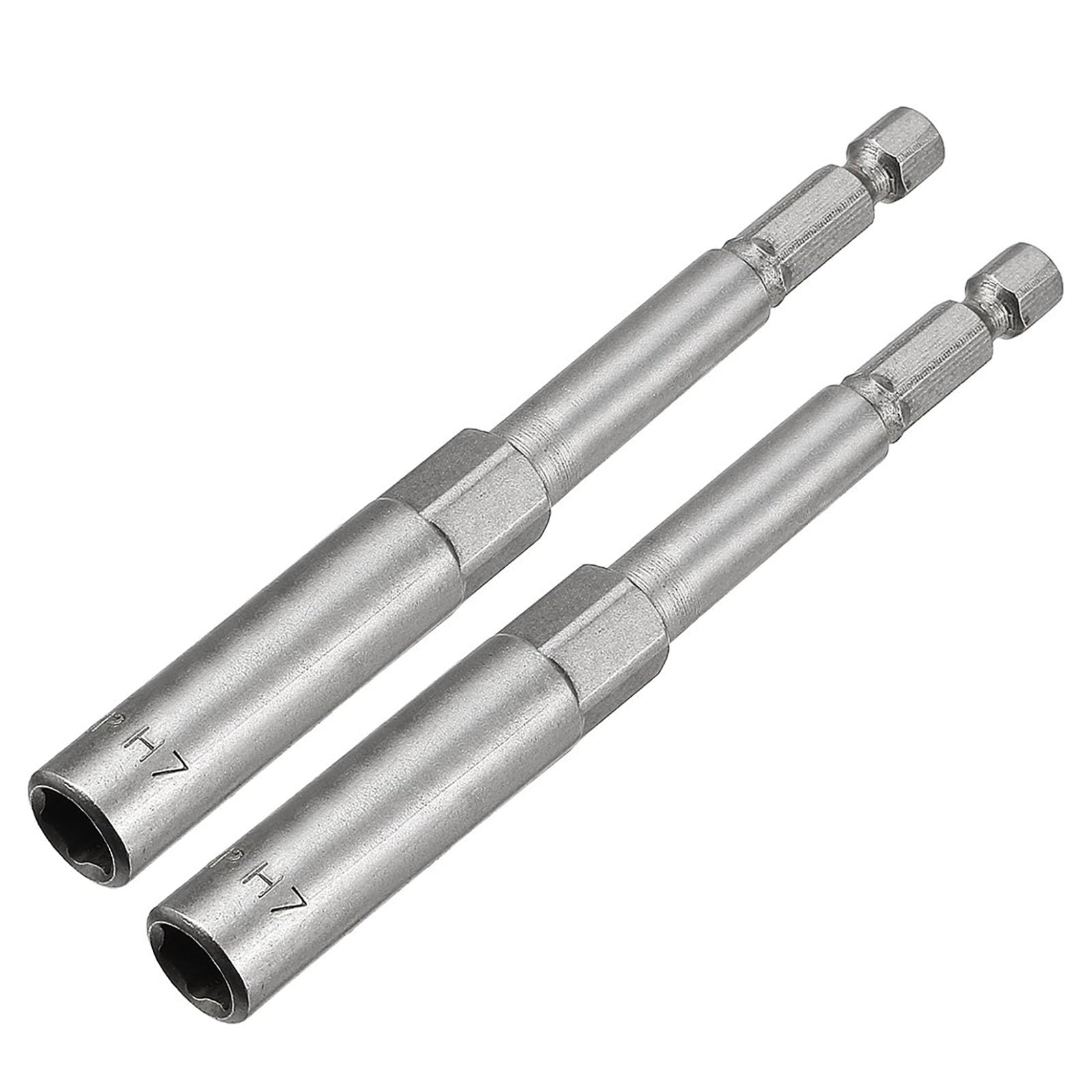 TA-VIGOR 2Pcs 7mm Nut Setter Driver Drill Bit Set, 1/4 inch Hex Shank Quick Change