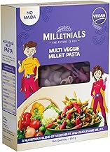 MILLETNIALS ShreeJayy Multi Veggie Millet Pasta 150g – Ready to Cook, Zero Maida, 100% Vegan, No Atta, No Preservatives, Healthy Millet-Based Pasta (pack of 3, Multi Veggie Millet Pasta)