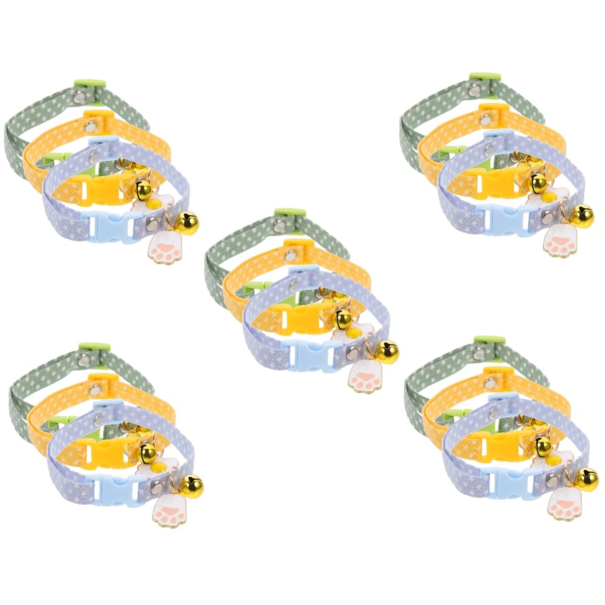 Toddmomy 15pièces Collier pour Chat avec Pendentif Avocato De Avocat Œuf Plat Patte De Chat Bleue Collier Décoratif Ajustable pour Animaux De Compagnie pour Fêtes Activités
