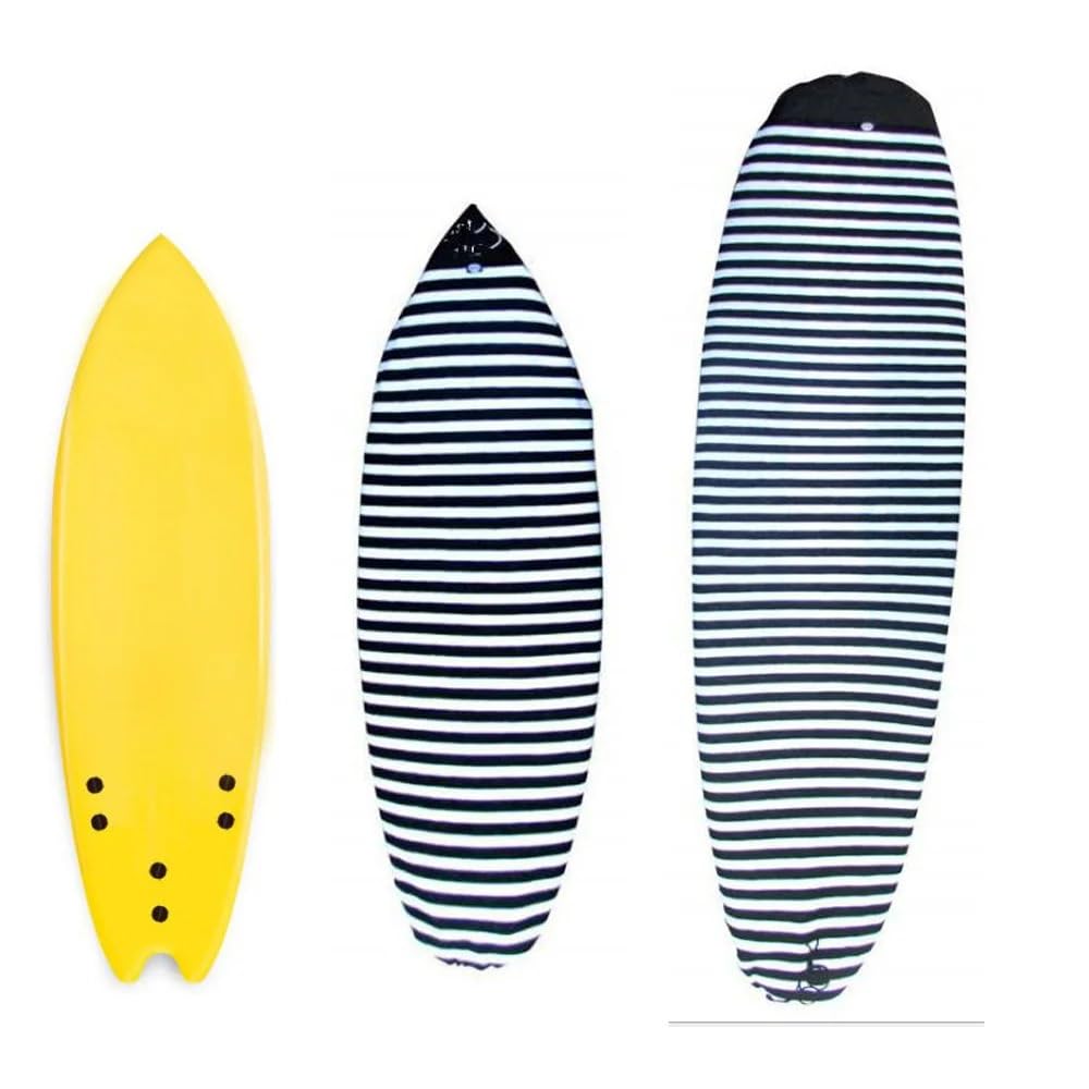 sup Tasche Surf Board Abdeckung Surfbrett Tasche Wakesurf Longboard Surfen Stretch Schutzhülle Tasche sup zubehör(Black-230X50)