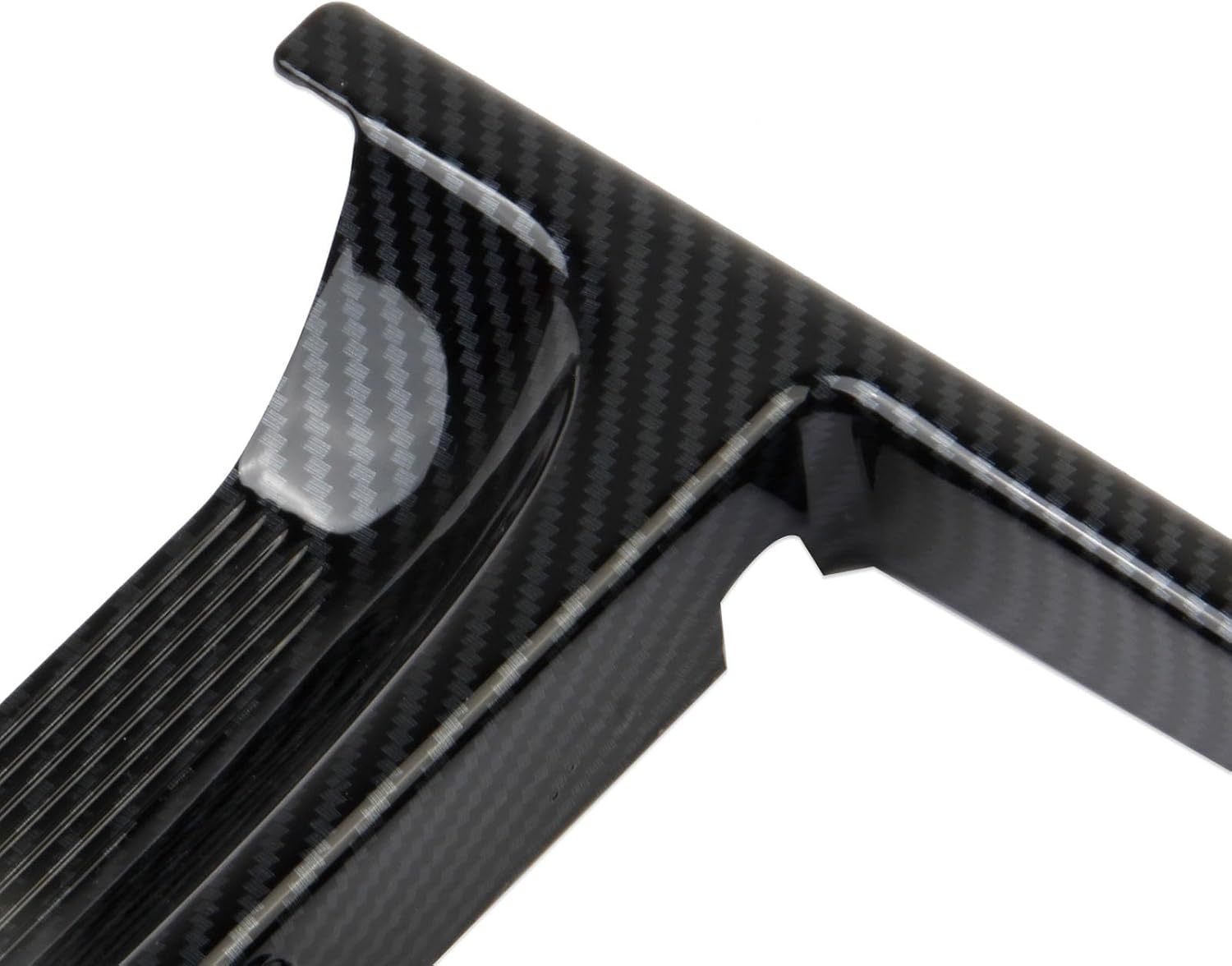 Korlot Carbon Fiber Style Center Console Button Panel Cup Holder Cover Trim for 2025-2026 Hyundai Tucson Limited/Hybrid