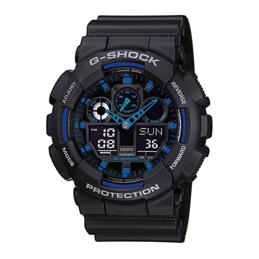 Casio G de shock – Reloj de pulsera para hombre con Analog/Digital de Pantalla y Resin de pulsera – GA de 100