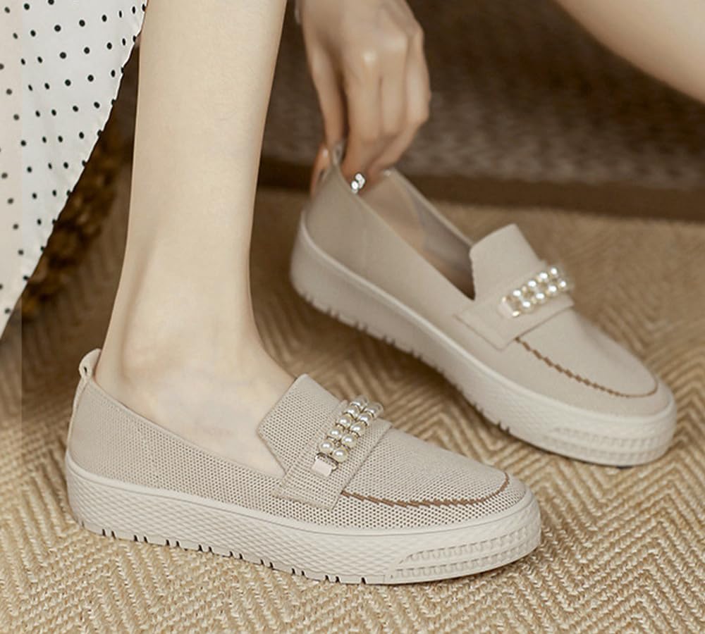 Mocassini da Donna, Scarpe Basse, Scarpe Casual Leggere, Scarpe da Lavoro, Scarpe da Lavoro, Scarpe Antiscivolo, Scarpe con Tacco Basso