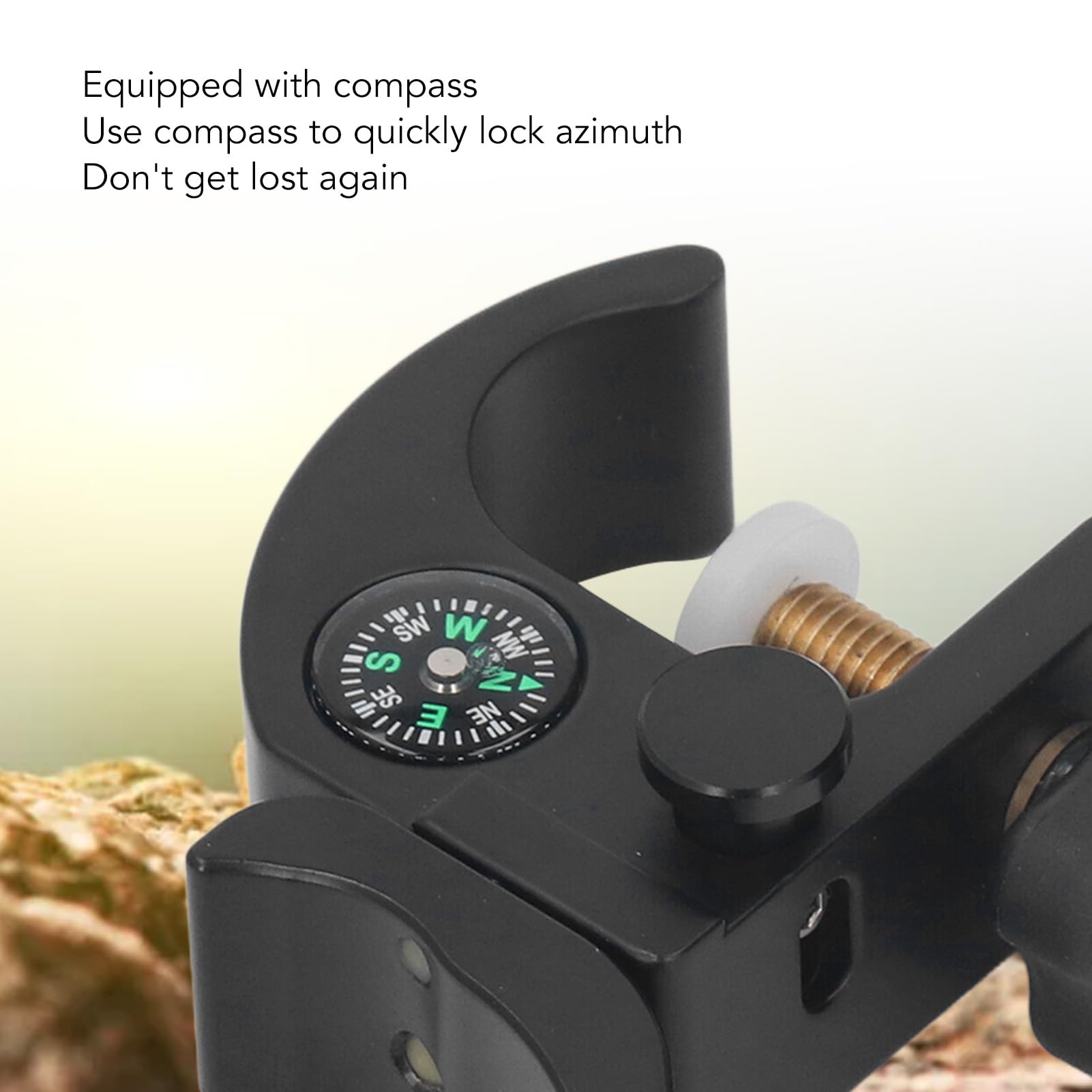 Soporte colector con brújula GPS RTK Soporte Universal portátil Ajustable para Soporte de Poste para iHand30, Accesorios industriales, Material de Aluminio anodizado Duradero con