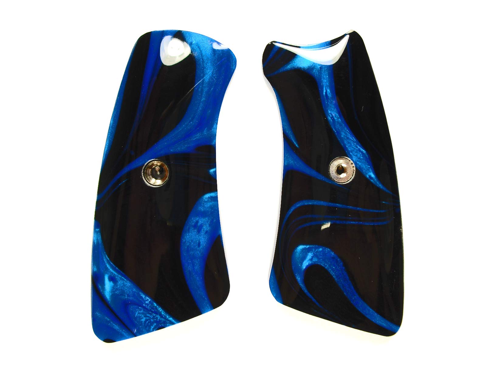 Blue & Black Pearl Ruger GP100 Grip Inserts